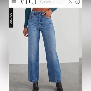 Wide leg jeans
